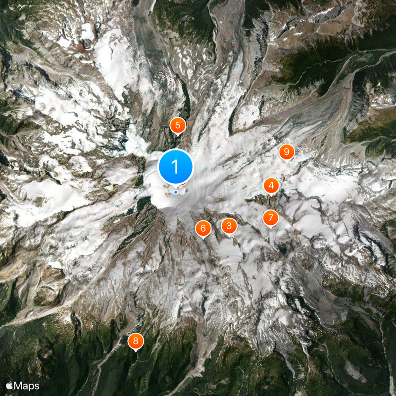 Cascade Range Map