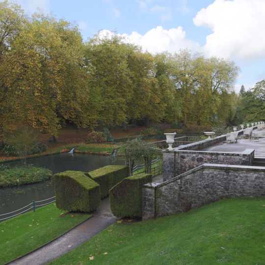 Italian Terraces on north-east side of Fishponds in Garden of St Fagans Castle