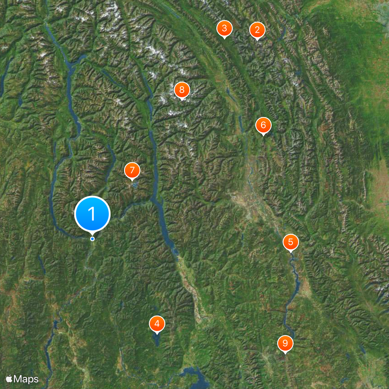 Kootenay River Map