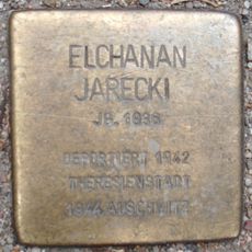 Stolperstein dedicated to Elchanan Jarecki