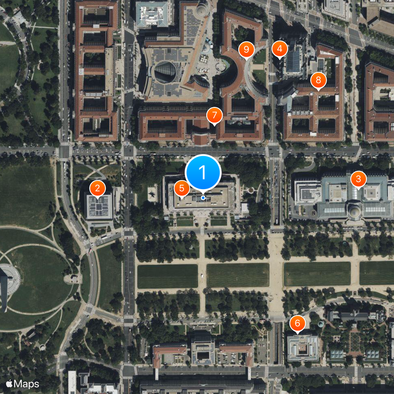 National Museum of American History Mapa