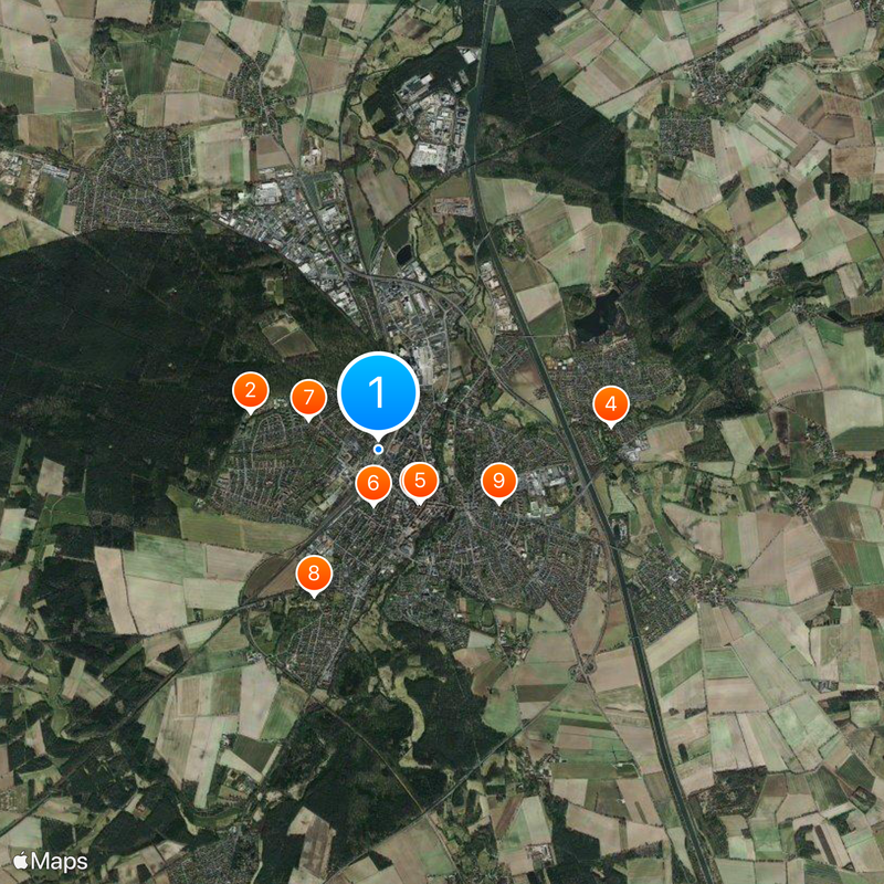 Uelzen station Mapa
