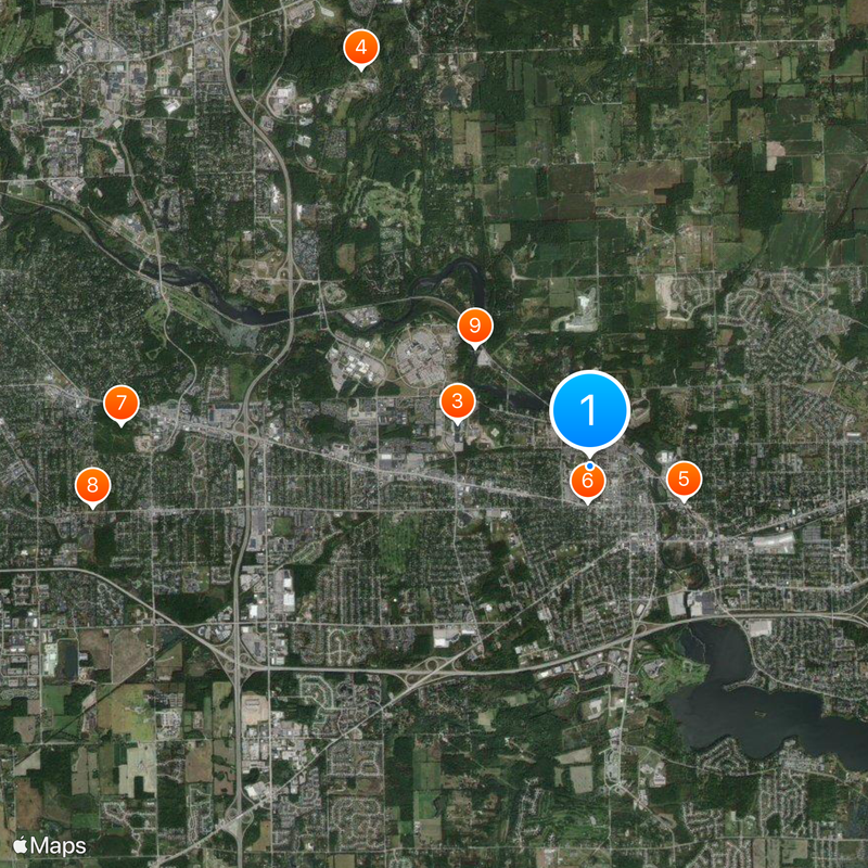 Eastern Michigan University Map
