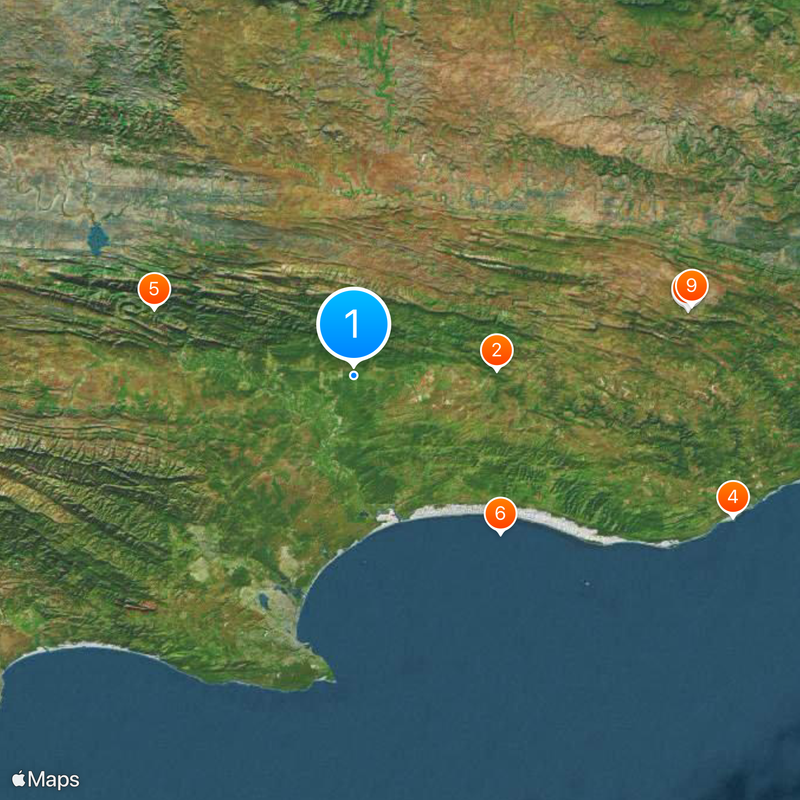 Nationaal park Addo Elephant Kaart
