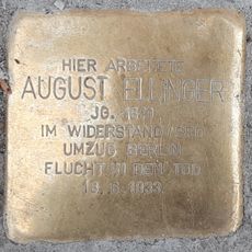 Stolperstein en memoria de August Ellinger