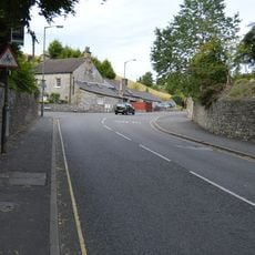 Roadside wall with gateways forming northern boundary to The Old Vicarage