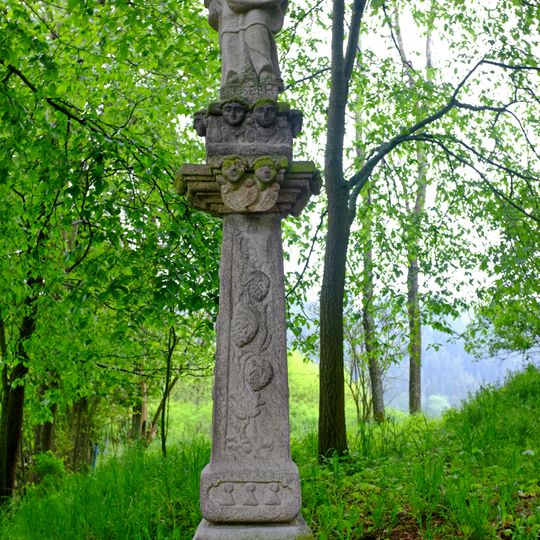 Statue of Saint Joseph and Jesus Christ as a baby in Michalovy Hory