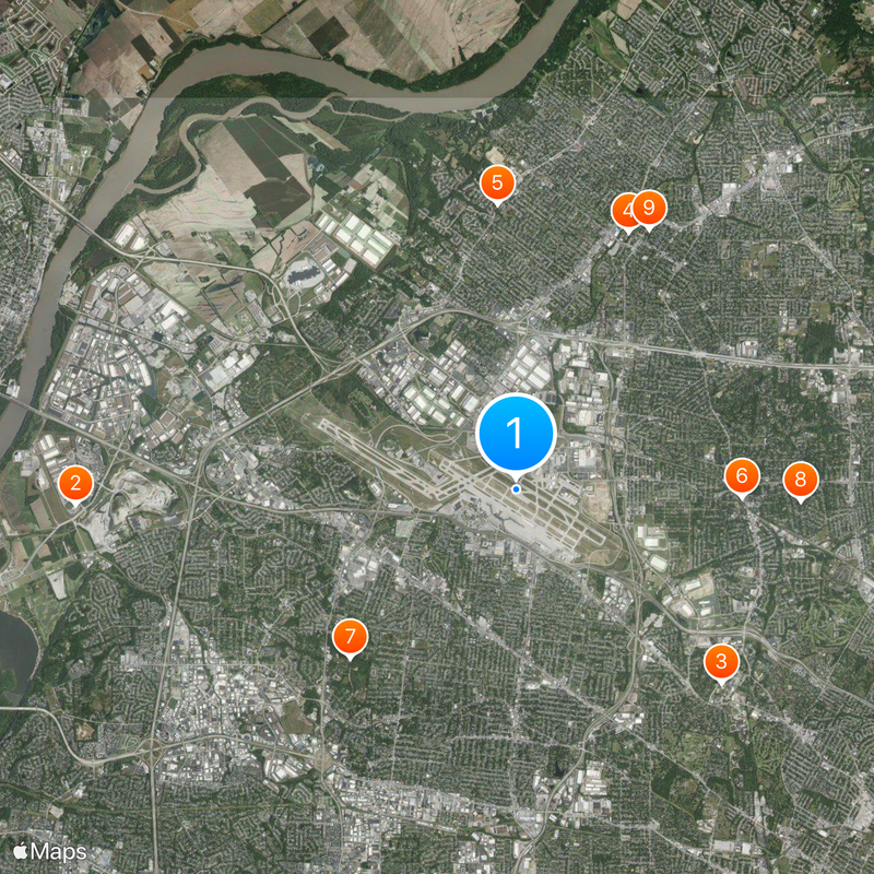 St. Louis Lambert International Airport Map
