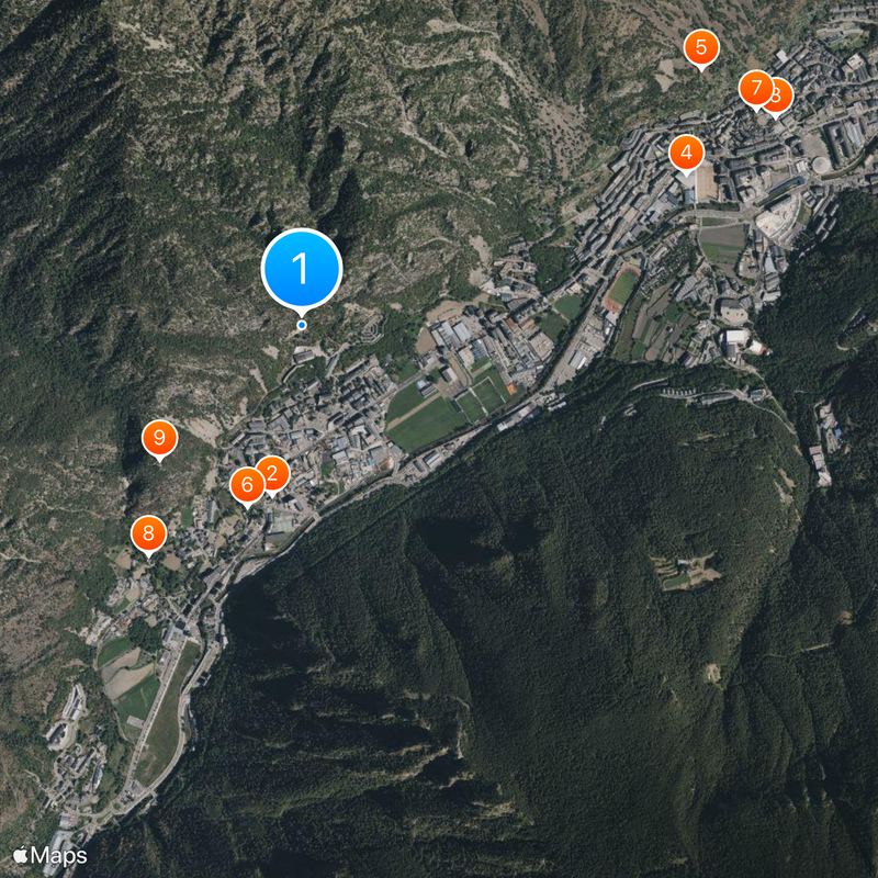 Andorra la Vella Kaart