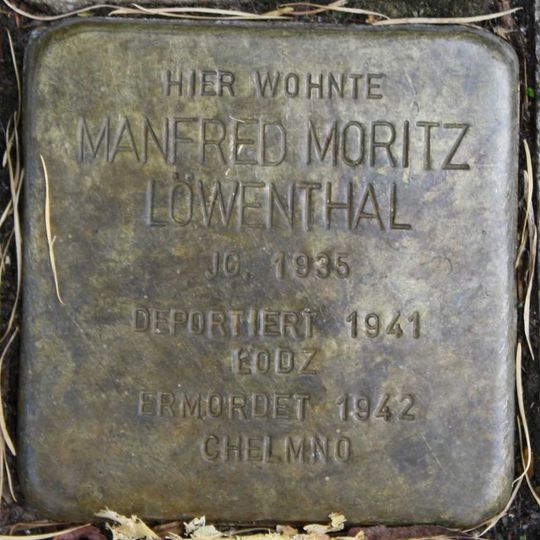 Stolperstein für Manfred Moritz Löwenthal