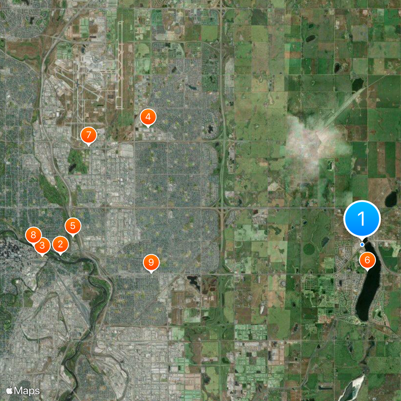 Chestermere Map