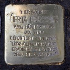 Stolperstein en memoria de Herta Dresdner