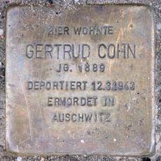 Stolperstein à la mémoire de Gertrud Cohn