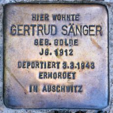 Stolperstein en memoria de Gertrud Sänger
