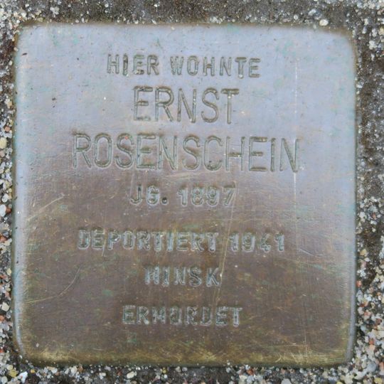 Stolperstein en memoria de Ernst Rosenschein