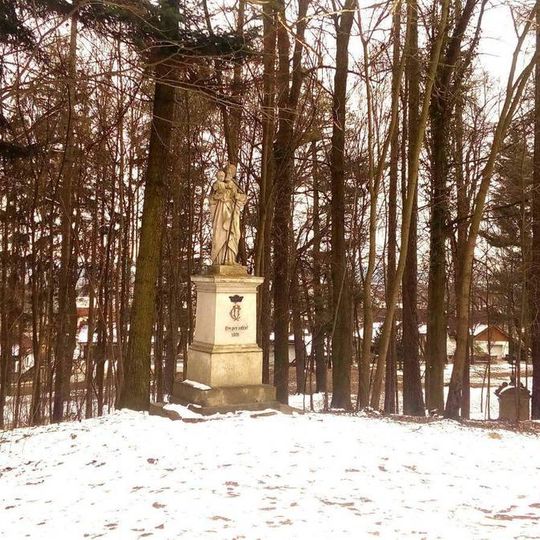 Socha svatého Josefa u kostela svatého Jakuba v Jindřichově Hradci