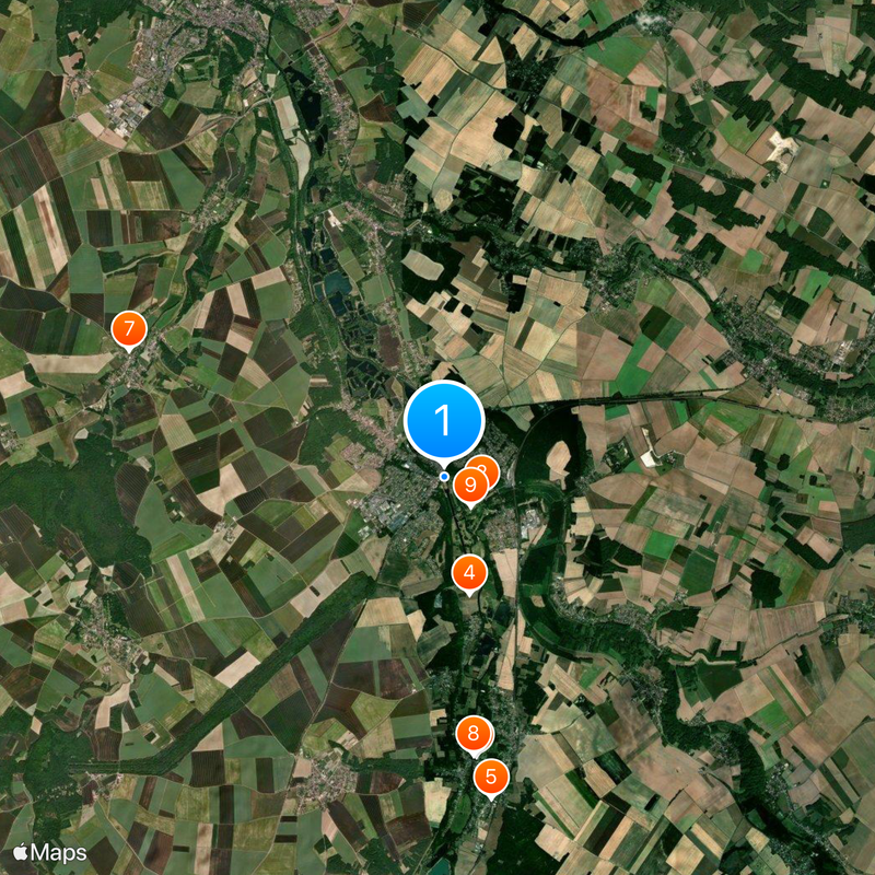 Maintenon Castle Map