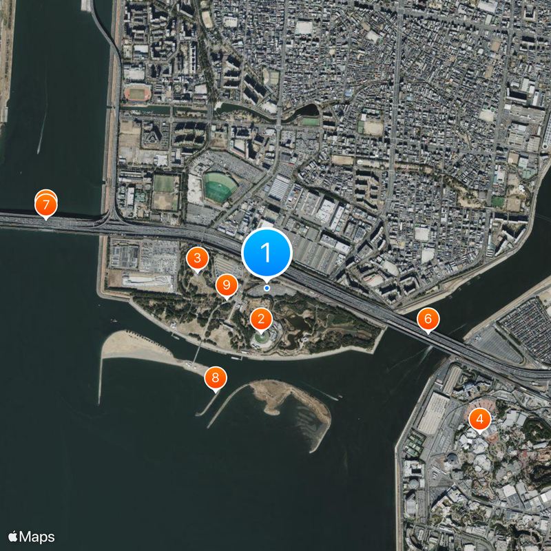 Kasai Rinkai Park Kaart