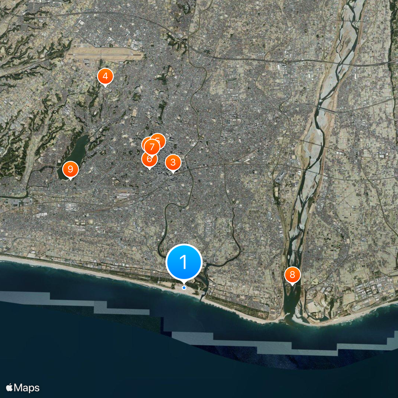 Nakatajima Sand Dunes Map