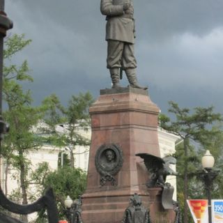 Statue d'Alexandre III à Irkoutsk