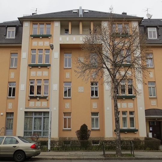 Doppelmietshaus in halboffener Bebauung, mit Vorgarten Rößlerstraße 8; 8a