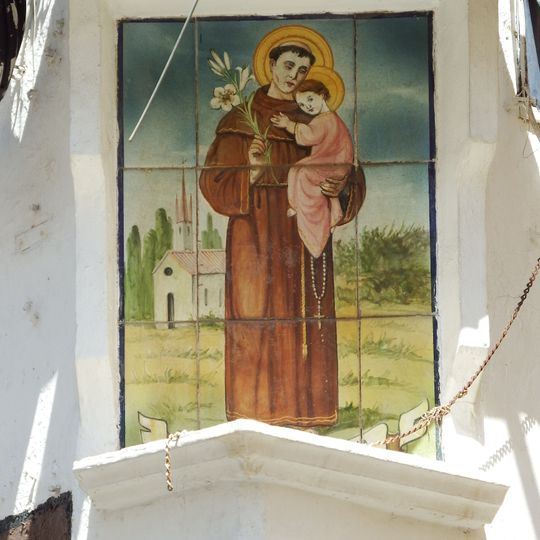 Ceramic panel of Saint Anthony of Padua in Callosa d'en Sarrià