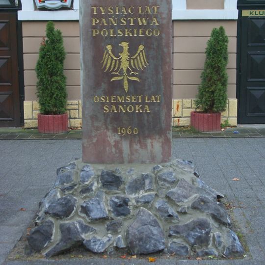 1000 Years of Poland Stone Memorial in Sanok