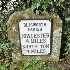 Milestone, Northampton Road, by No. 27