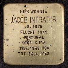 Stolperstein dedicated to Jacob Intrator