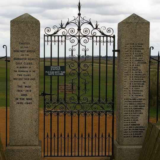 Royal West Norfolk Golf Club War Memorial Gate