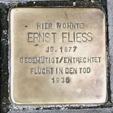 Stolperstein en memoria de Ernst Fliess
