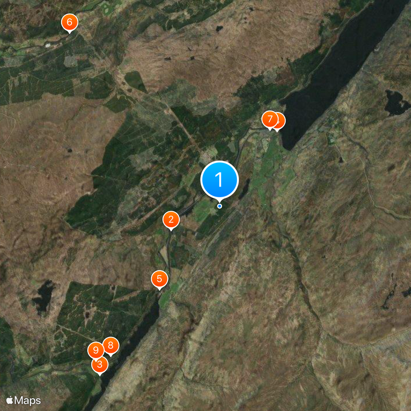 Terras Altas Mapa