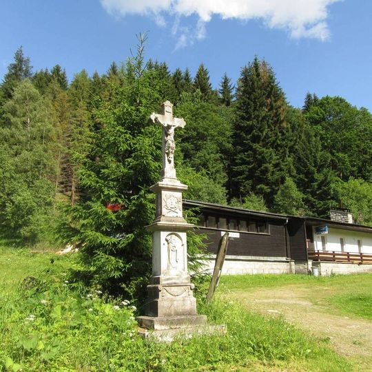 Kříž ve Velkém Vrbně u silnice