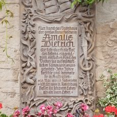 Memorial stone for the naturalist Amalie Dietrich Otto-Altenkirch-Straße 31 (before)