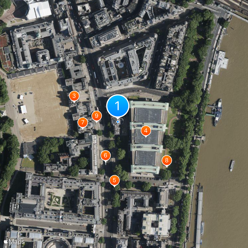 Royal United Services Institute Map