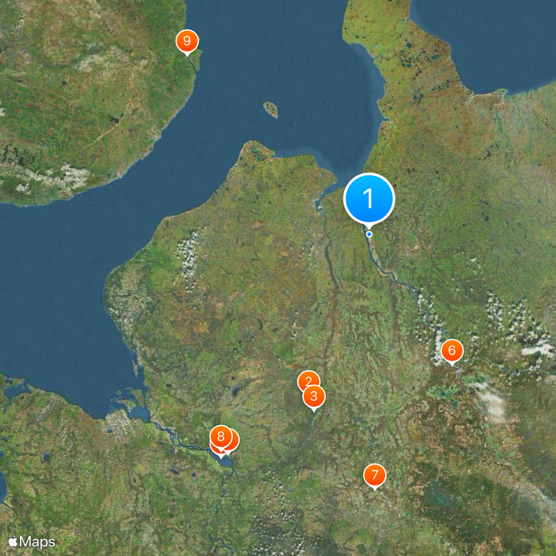Mezen' Map