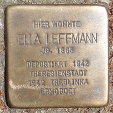 Stolperstein dedicated to Ella Leffmann