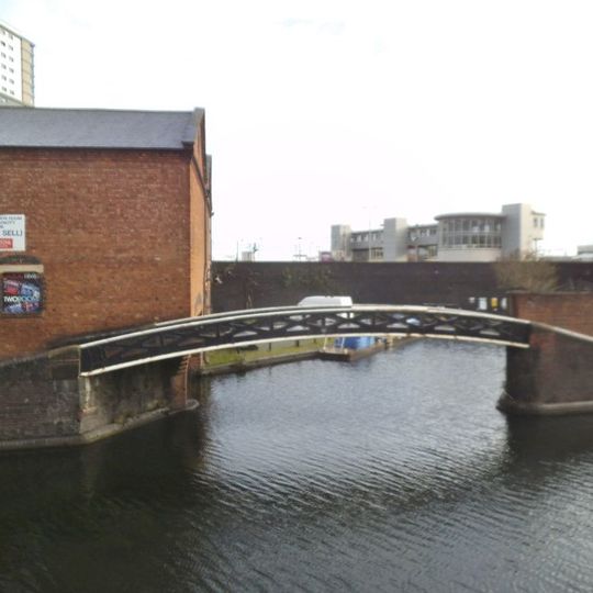 Canal Footbidge At Entrance To Broad Street Basin