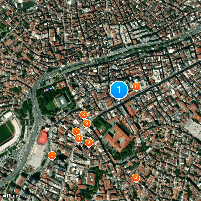 İstiklal Avenue Map