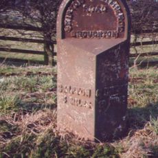 Milestone SD 9310 5072 by entrance to Micklethorn Farm