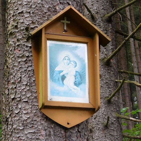 Kříž u Václavova vedle úvozové cesty