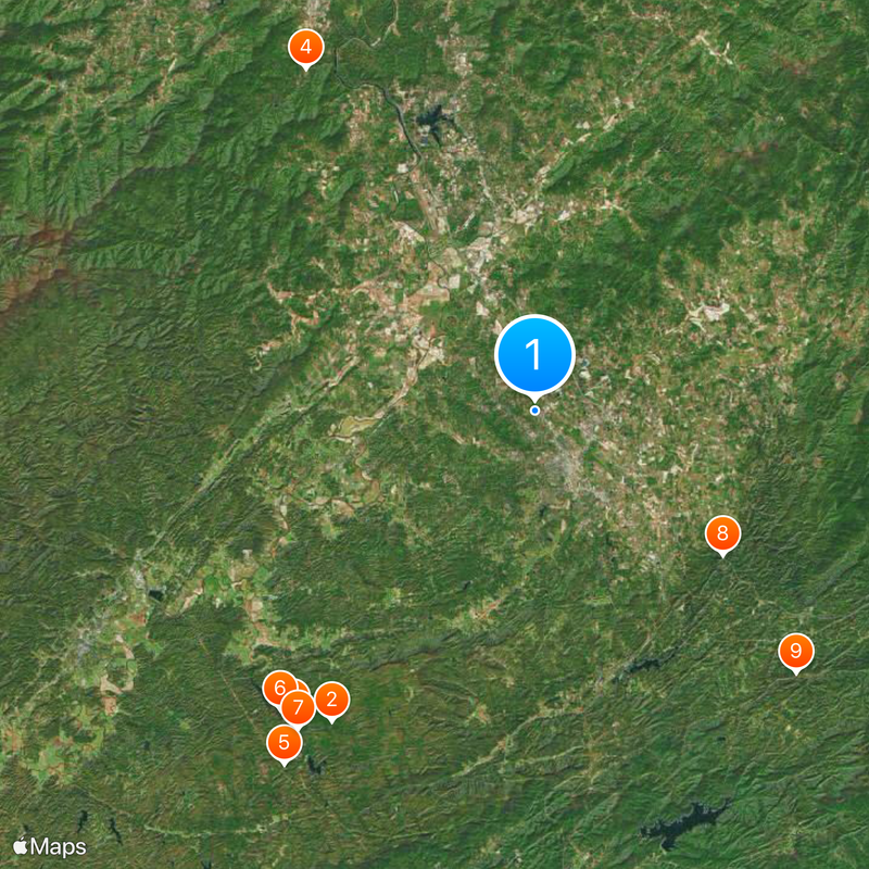 Contea di Henderson Mappa