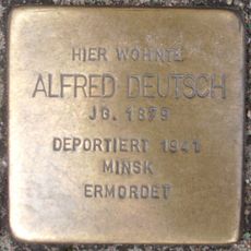 Stolperstein em memória de Alfred Deutsch
