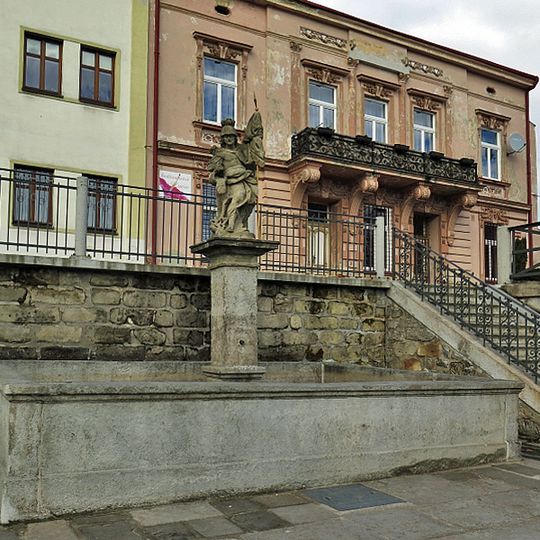 Kašna se sochou svatého Floriána