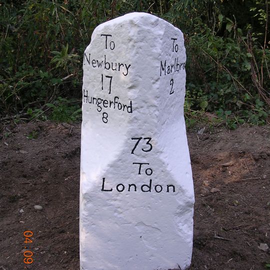 Milestone, Forest Hill; London Road opp. entrance to Marlborough Cricket & Hockey Club between Forest Hill Farm entrance and old Toll House