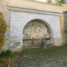 Kašna na zámku v Brandýse nad Labem