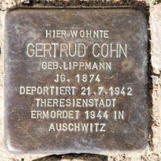 Stolperstein dedicated to Gertrud Cohn