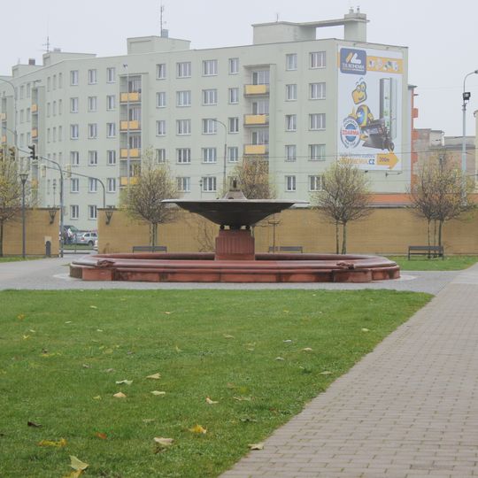 Kašna na náměstí Osvoboditelů v Opavě