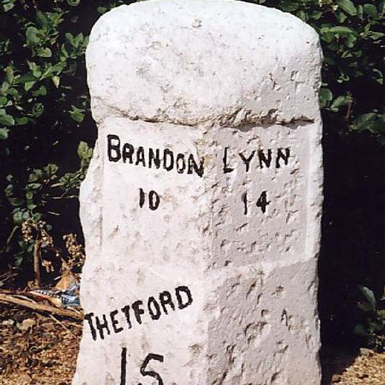 Milestone, Bridge Rd 20yds S of Hawthorn Lodge