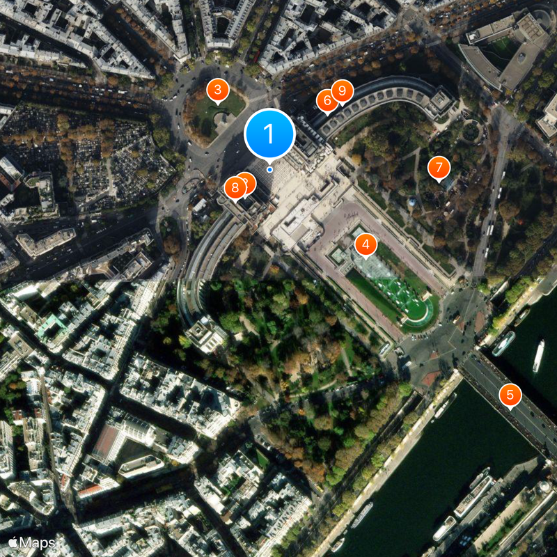 Palais de Chaillot Map